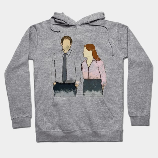 the office jim and pam love story Hoodie by truefriend